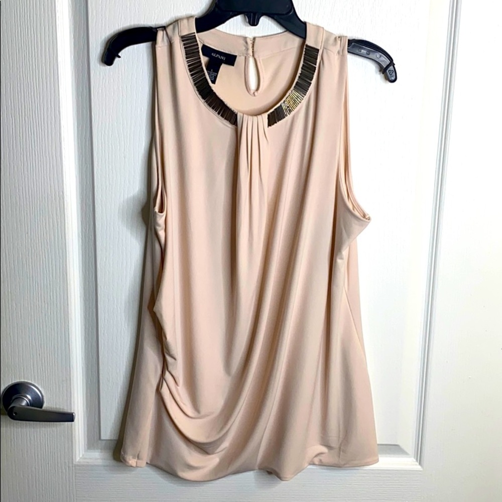 Alfani blush-color sleeveless blouse